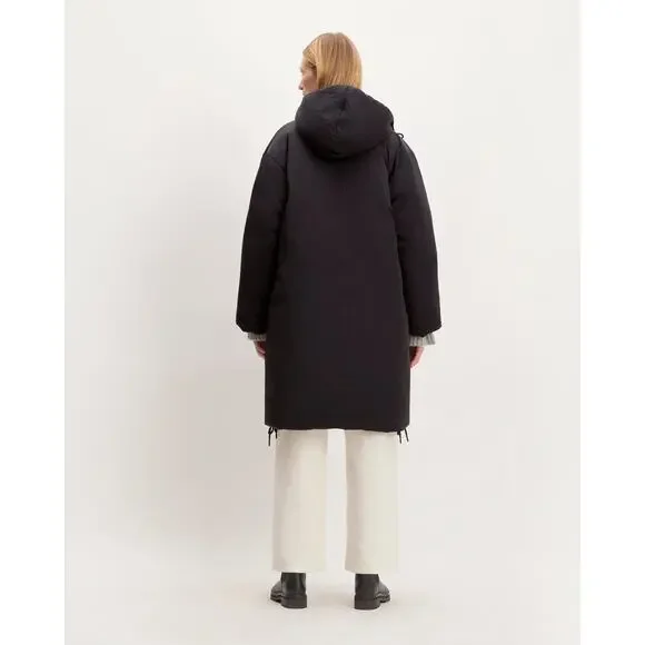 Copied - Everlane the Long Re:down Puffer Coat Long Sleeves Black Size L NWT